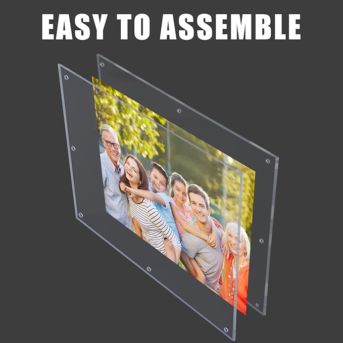 Kalami 18x24 Picture Frame Wall Mount Self Adhesive, Full Frame Size 21x25 - Image 3