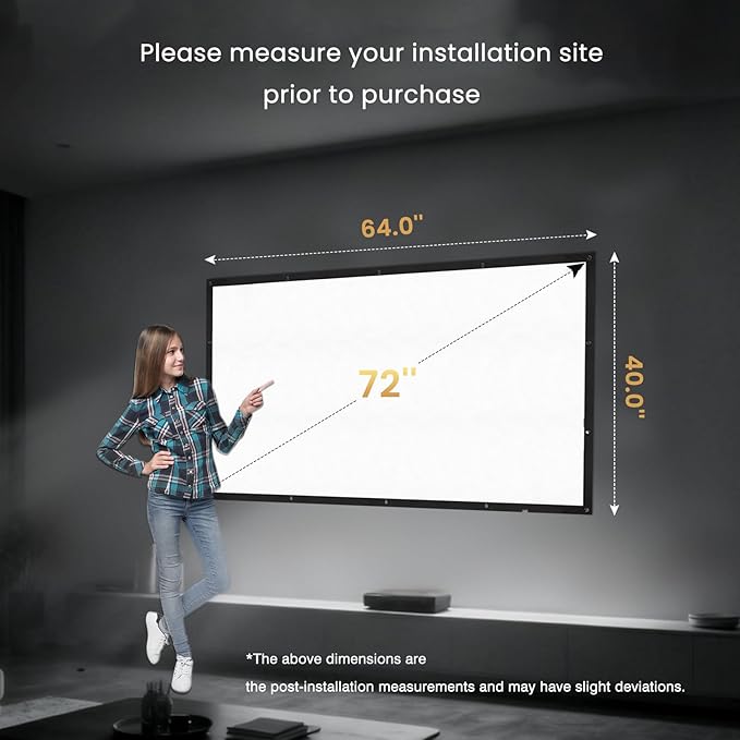 2025 Upgraded Portable Projector Screen - Image 6