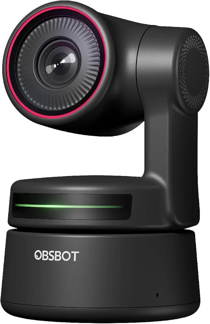 OBSBOT Tiny PTZ 4K Webcam, AI Powered Framing & Autofocus, 4K Video Conference by OBSBOT