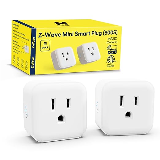 Minoston Smart Plug, Mini Plug-in Z-Wave 800 Series Socket by Minoston