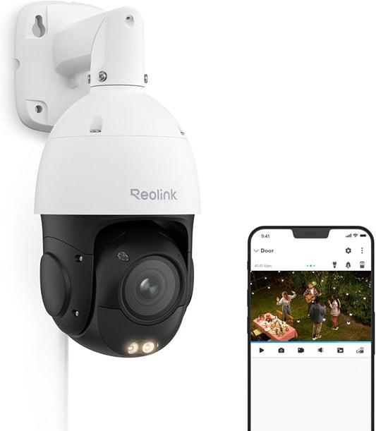REOLINK 4K UHD PoE PTZ Camera for Outdoor Security, 360° Pan & 90° Tilt for by REOLINK
