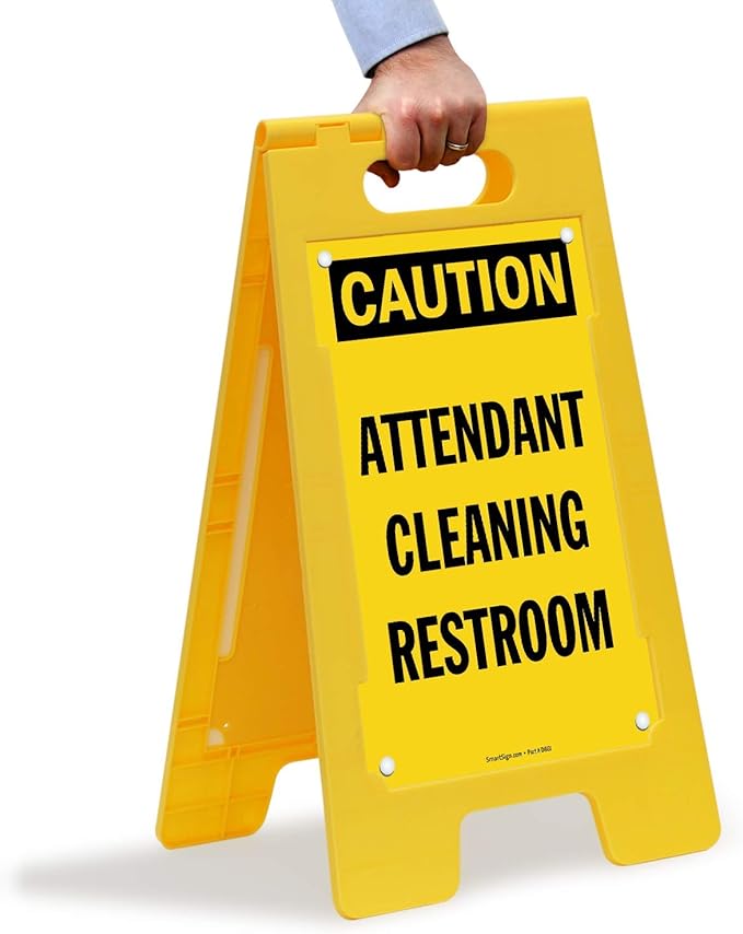 SmartSign 25 x 12 inch “Caution - Image 4