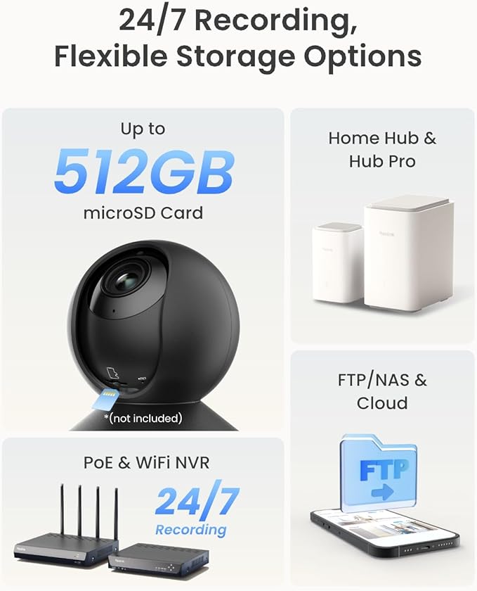 REOLINK Smart 4K UHD Pan & Tilt Dual-Band Wi-Fi 6 Indoor Security Camera - Image 8