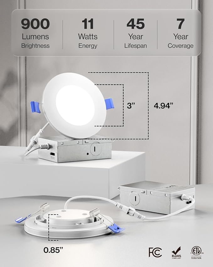 Sunco 4 Inch LED Recessed Lights - Image 7