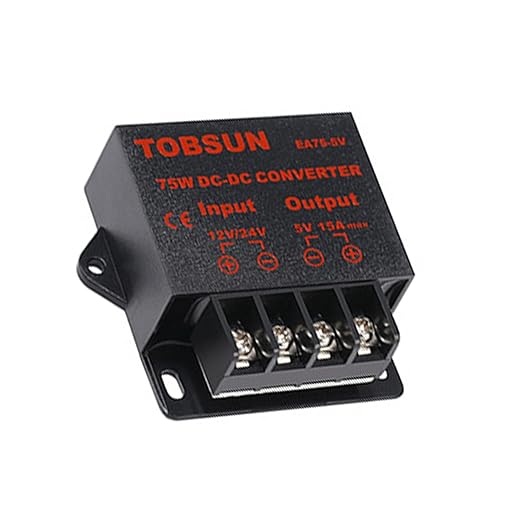 MGGi DC/DC 12V 24V to 5V 15A 75W Voltage Reducer Converter Regulator, Step Down - Image 4