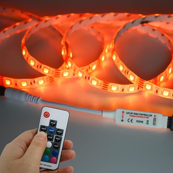 Taoellen RF Wireless Remote LED Controller, DC 5V-24V RGB Controller - Image 7