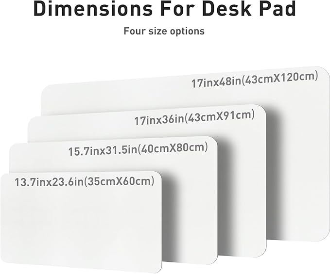 Aothia Leather Desk Pad Protector, Mouse Pad, Office Desk Mat, Non-Slip PU - Image 8