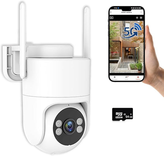 6MP TUYA Security Camera Outdoor, 2.4G/5G WiFi Cameras by CQHCaptureEveryAngleofLife