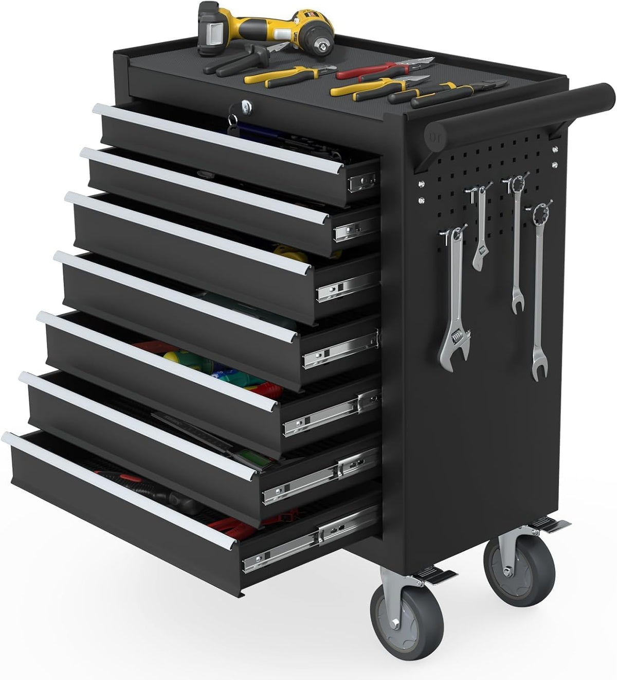 7-drawer rolling tool chest, tool box with 4, main product view