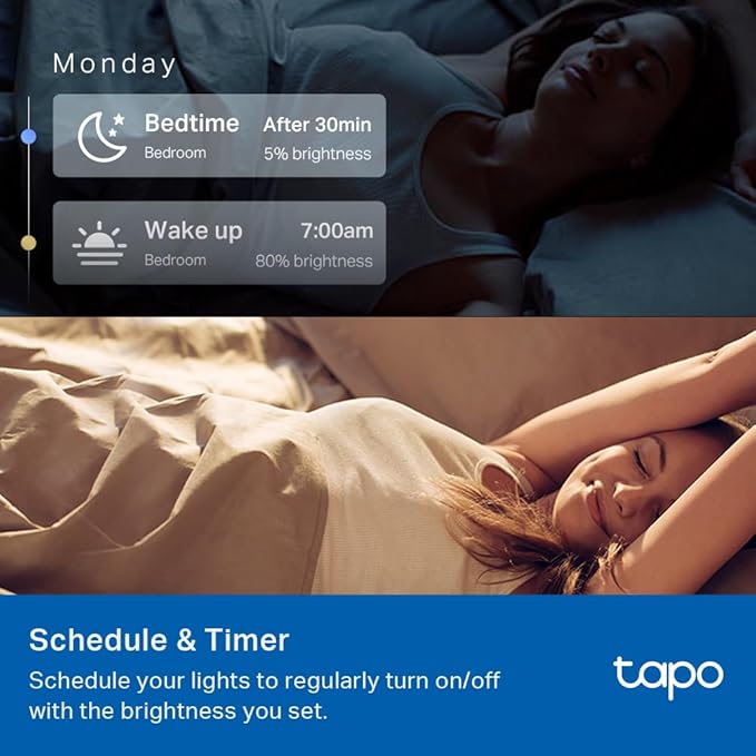 Tapo TP-Link Smart Light Bulbs, 16M Colors RGBW, Alexa Frustration-Free Setup - Image 5