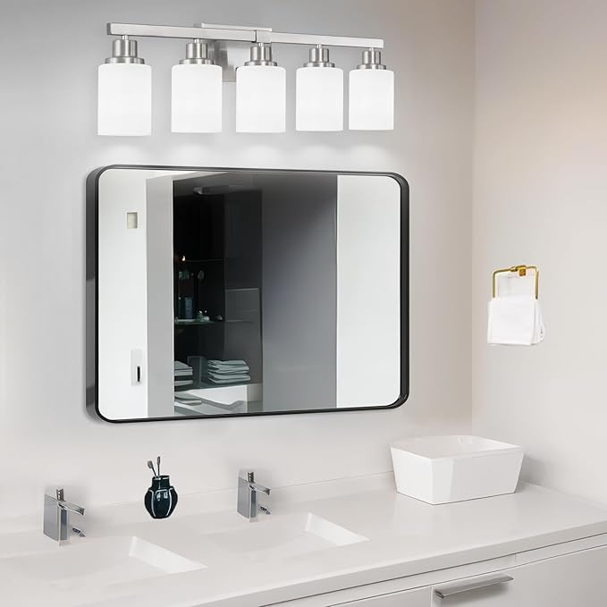 DIKAIDA 5-Light Bathroom Light Fixtures, Modern Bathroom Wall Lights Over Mirror - Image 7