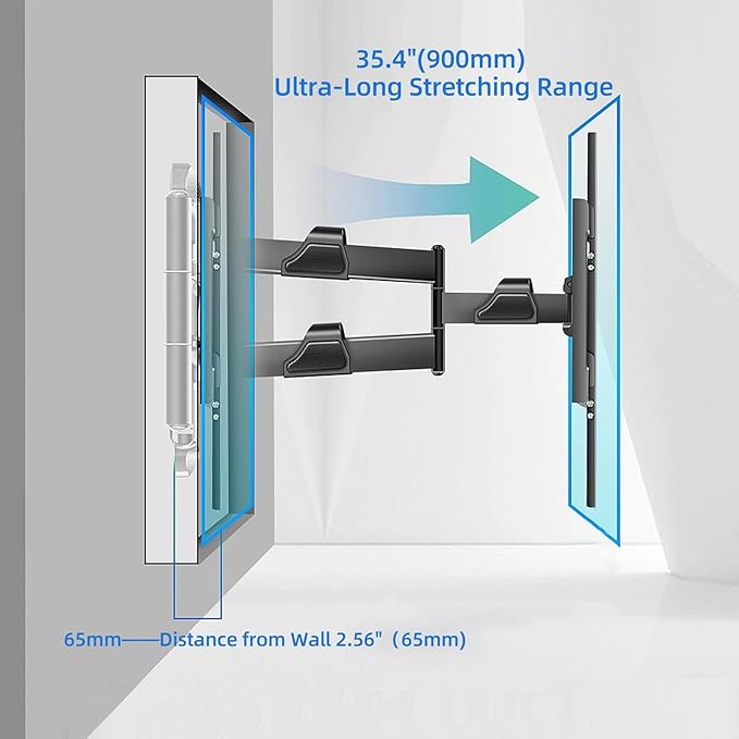 XinleTech 35 Inch Long Arm TV Wall Mount - Image 3