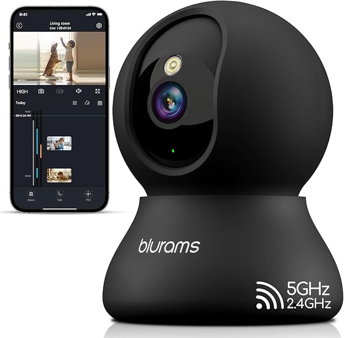 blurams Indoor Camera, 2K Pet Camera 360° Cameras by Blurams