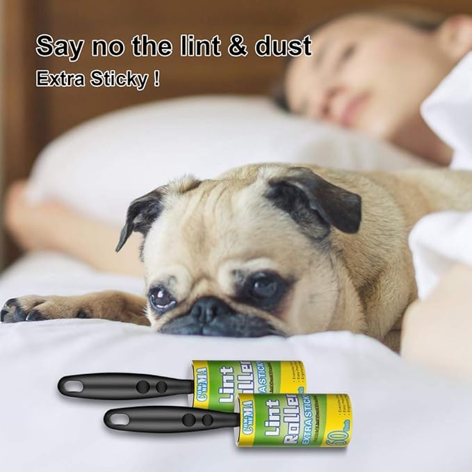 COMMEMA Lint Rollers for Pet Hair Extra Sticky, Pet Hair Remover Set Brush for - Image 7