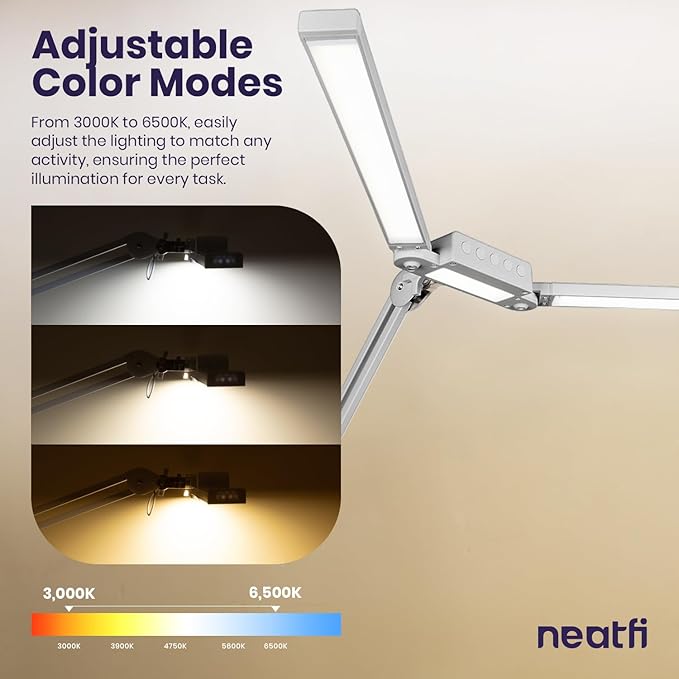 Neatfi LED Desk Lamp, Dimmable Desk Light - Image 5