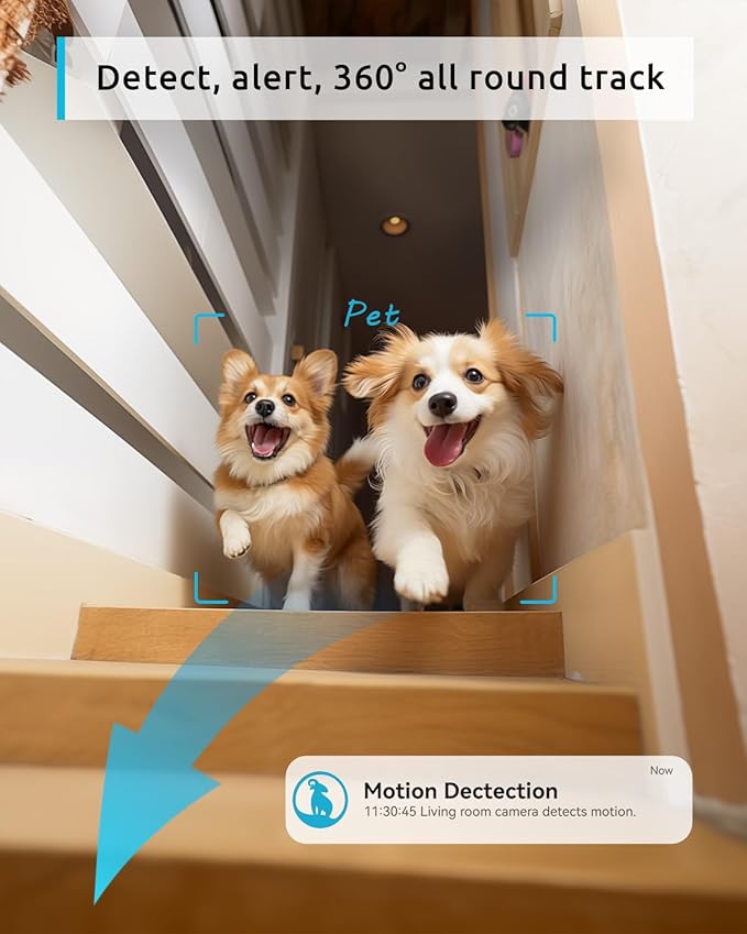blurams 5G Pet Camera 2K, 360° PTZ Dog Camera - Image 4
