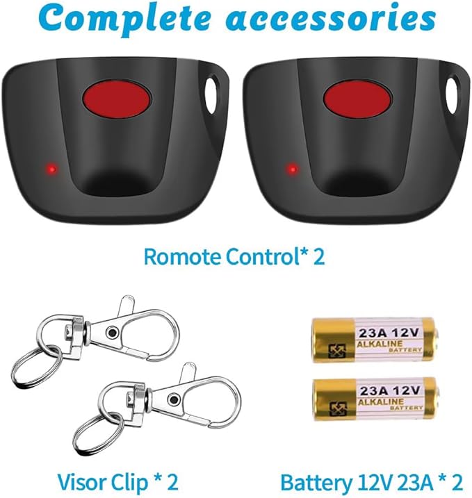 2-Pack 300MHz 10 dip Switch for Multicode Garage Gate Door Opener Remote Control - Image 7