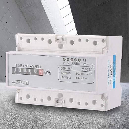 3 Phase Energy Meter Electric Power Meter, 220/380V 20-80A Kilowatt Hour KWH - Image 8