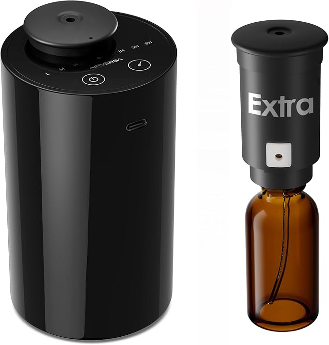 Airversa Waterless Diffuser for Essential Oil, Car Diffsuer, Battery Operated by Airversa