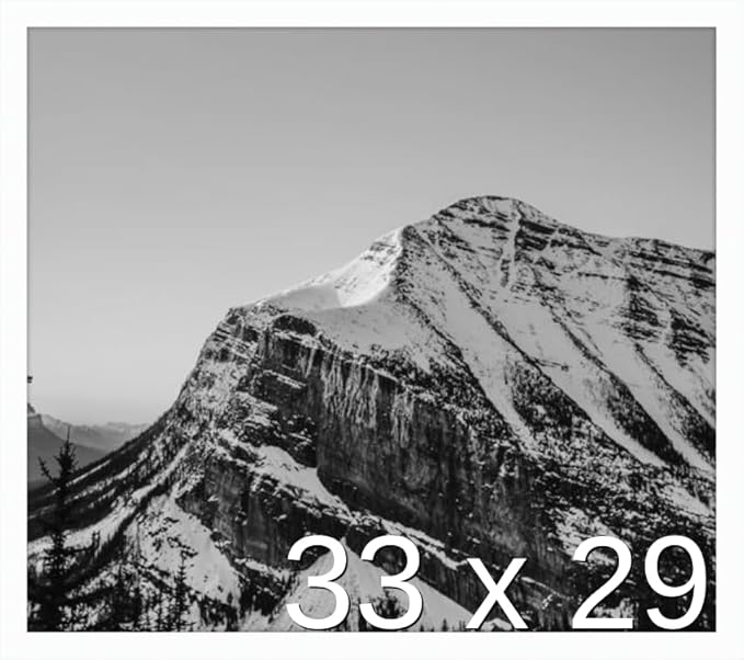 Frame It Easy 33 x 29 White Wood Frame by FrameItEasy