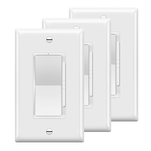 TOPGREENER Dimmer Light Switch, LED Slide Dimmer Switch, by TOPGREENER