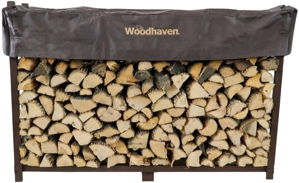 woodhaven 6-ft raised firewood rack brown, 1/3 cord, main product view