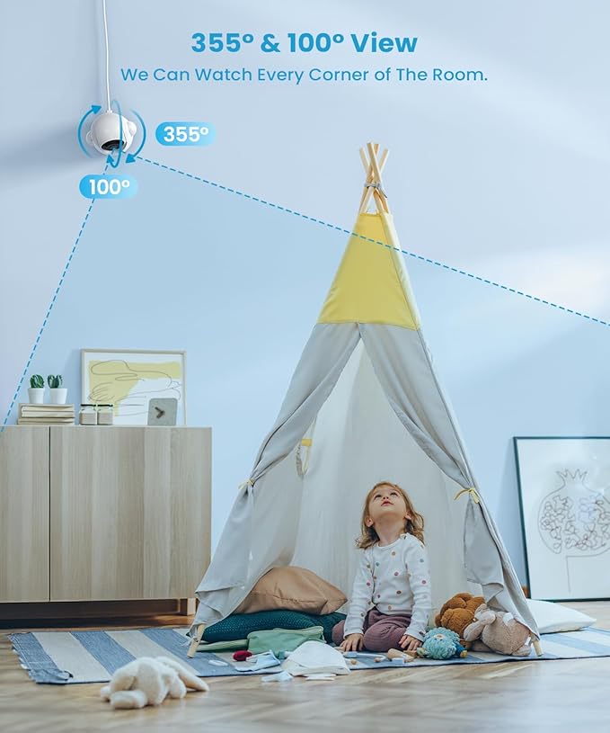 ieGeek 5.5" Baby Monitor, Audio Monitor - Image 7