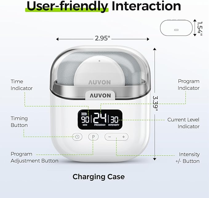 AUVON Wireless 24 Modes TENS Unit Muscle Stimulator - Image 8