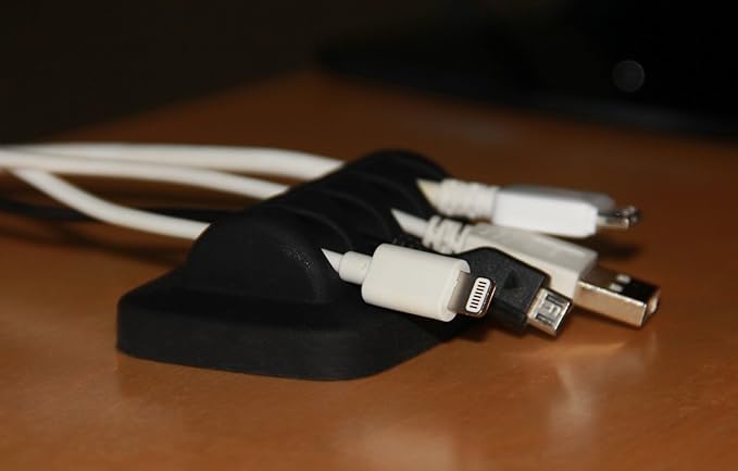Desktop Cable Organizer, Eco-Friendly Silicone, No Bad Smell, Bundled - Image 9