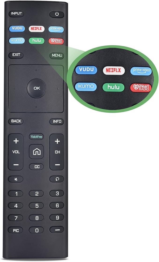 XRT136 for Vizio Smart TV Remote, Replacement Control for Vizio Smart LED LCD by Unknown