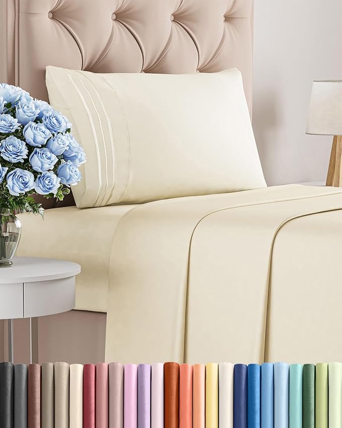 Twin XL Size 3 Piece Sheet Set by CGKUnlimited