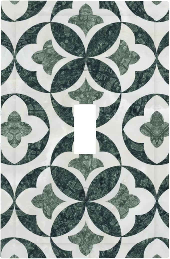 Bvtewkhz Green Luxury Modern Cubic Marble 1 Gang Single Toggle Decorative Light by Unknown