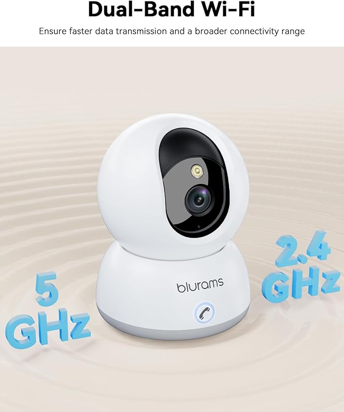 blurams 5G Indoor Camera, 2K Nanny Cam, 360° PTZ Pet Camera - Image 7