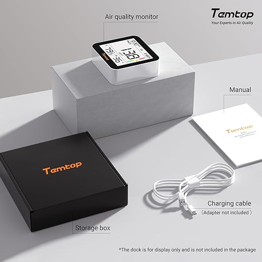 Temtop M10+ Indoor Air Quality Monitor, CO2 Monitor - Image 9
