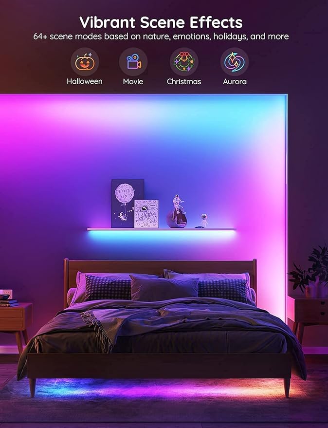 Govee Smart RGBIC LED Strip Lights 65.6ft, Alexa LED Light Strip Work - Image 6