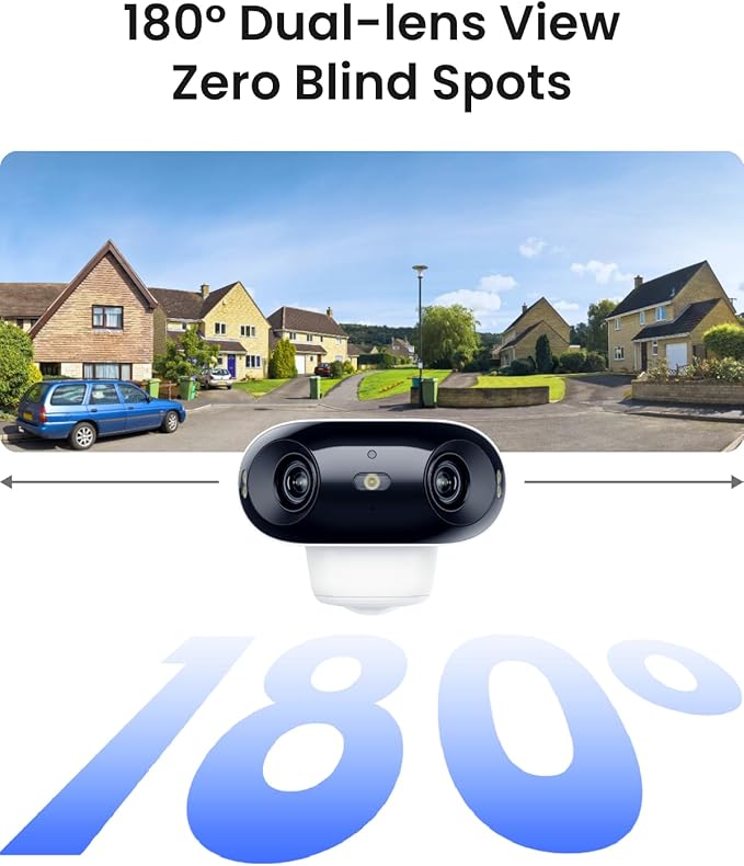 REOLINK Argus 4 Pro 4K Solar Security Cameras Wireless Outdoor, 180° Dual-Lens - Image 2