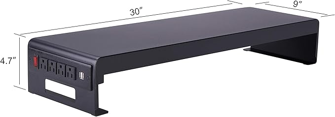 Rocelco 46" Large Height Adjustable Standing Desk Converter - Image 5