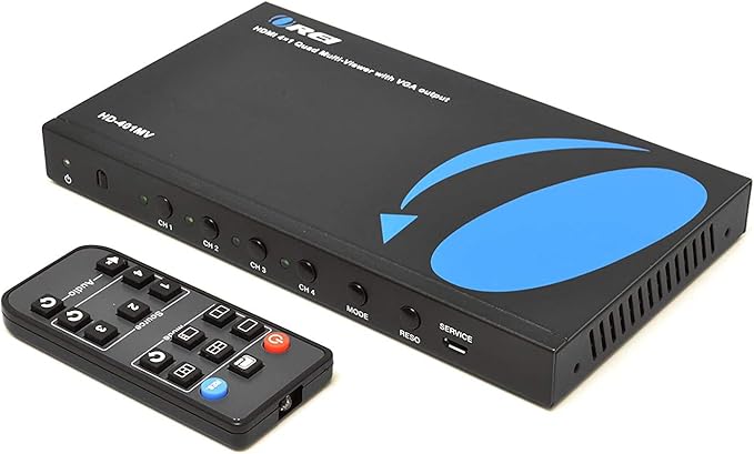 Quad Multi Viewer 4 in 1 Out by OREI HDMI Switcher 4 Ports Seamless Switcher - Image 4