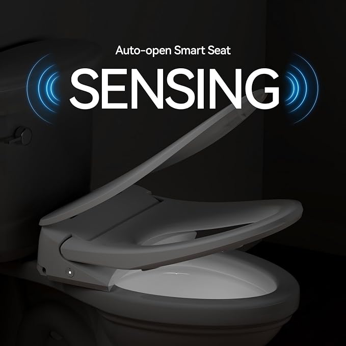R&T V303 Auto-Open Smart Bidet Toilet Seat, Elongated Electric Bidets - Image 2
