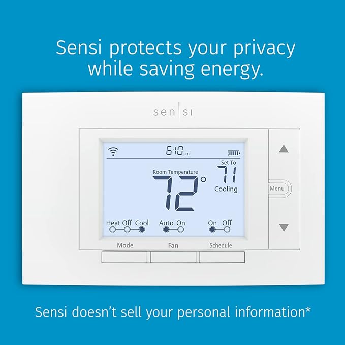 Sensi Smart Thermostat, 100 Years Of Expertise, Data Privacy, Programmable - Image 2