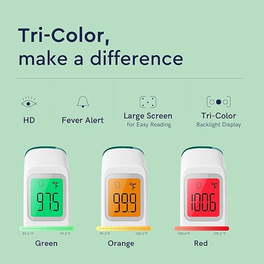 Viproud Forehead Thermometer for Adults and Kids, Fast Accurate Thermometer - Image 3
