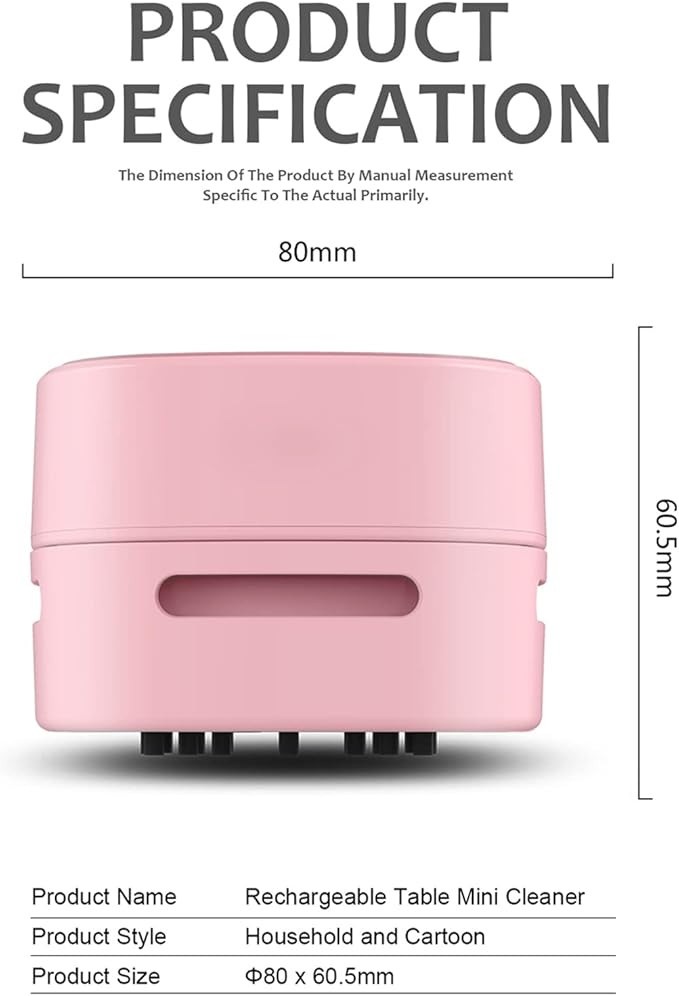 ODISTAR Desktop Vacuum Cleaner, Mini Table dust Sweeper Energy Saving, High - Image 2