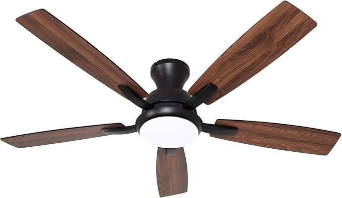 revoici Ceiling Fans with Lights, 52 Inch Black and Brown Wood Ceiling Fan - Image 9