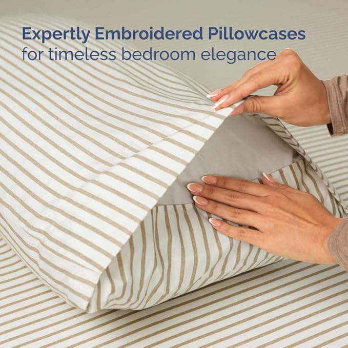 Split Head King Sheet Set – 4 Piece Flex Split Top King Sheets - Image 7