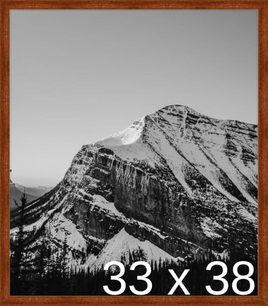 Frame It Easy 33 x 38 Russet Wood Frame by FrameItEasy
