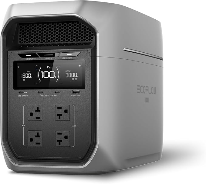EF ECOFLOW Portable Power Station DELTA 3 Max Plus, 2048Wh LiFePO4 Battery by EFECOFLOW