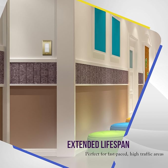ENERLITES Decorator Switch or Outlet Metal Wall Plate, Stainless Steel Outlet - Image 7