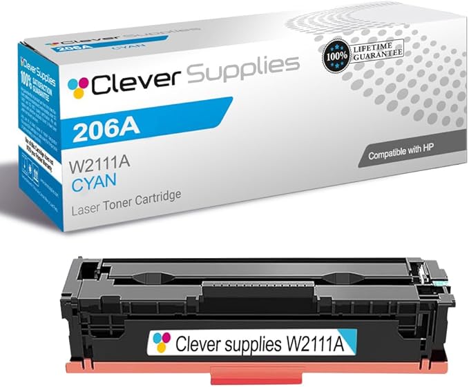 CS Replacement Compatible with HP Color Pro MFP M283fdw Toner Cartridge W2111A by CleverSupplies