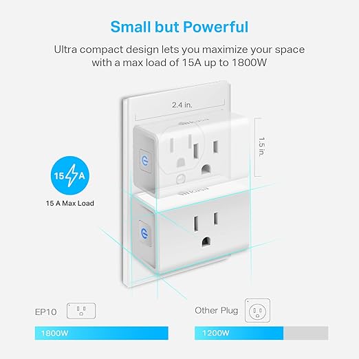 Kasa Smart Plug Mini 15A, Smart Home Wi-Fi Outlet Works - Image 5