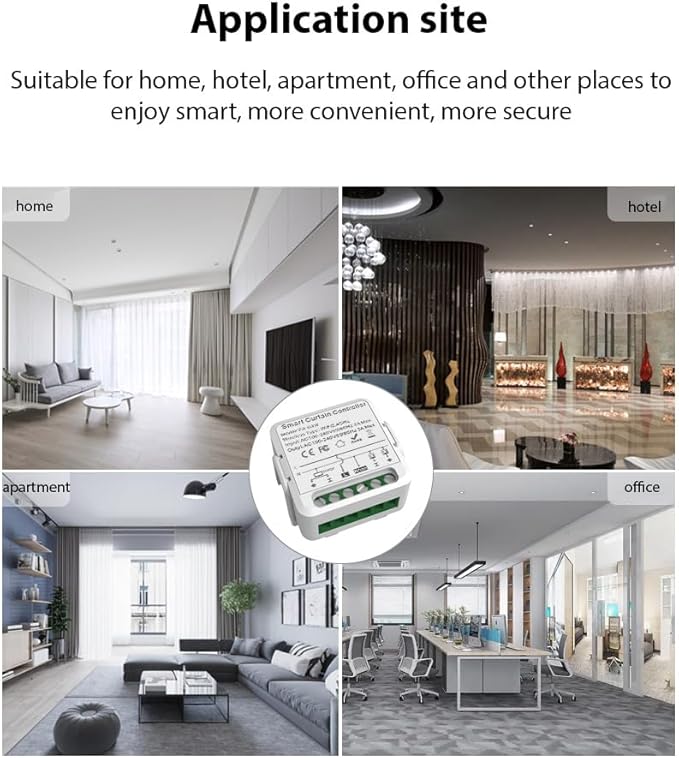 FTVOGUE Smart Curtain Controller Zigbee Switch, Voice Control, Shared Devices - Image 4
